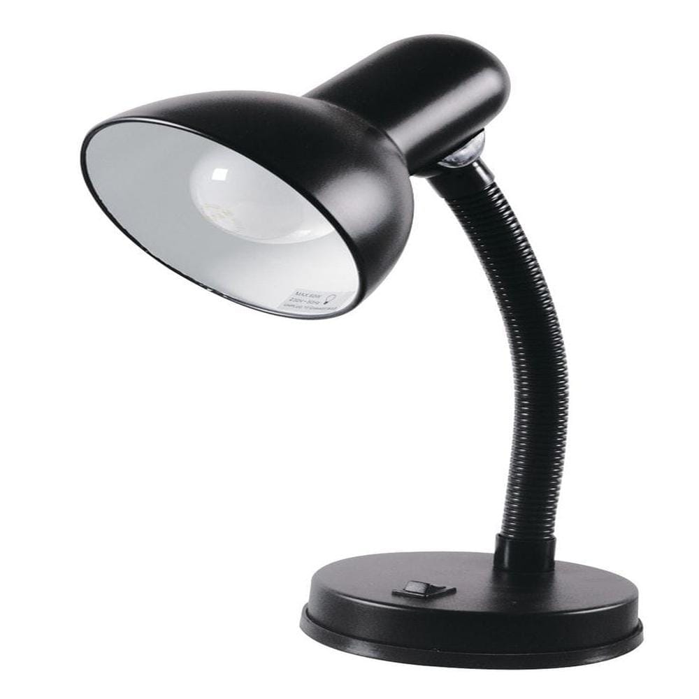 Black Gooseneck Flexible Desk Lamp -